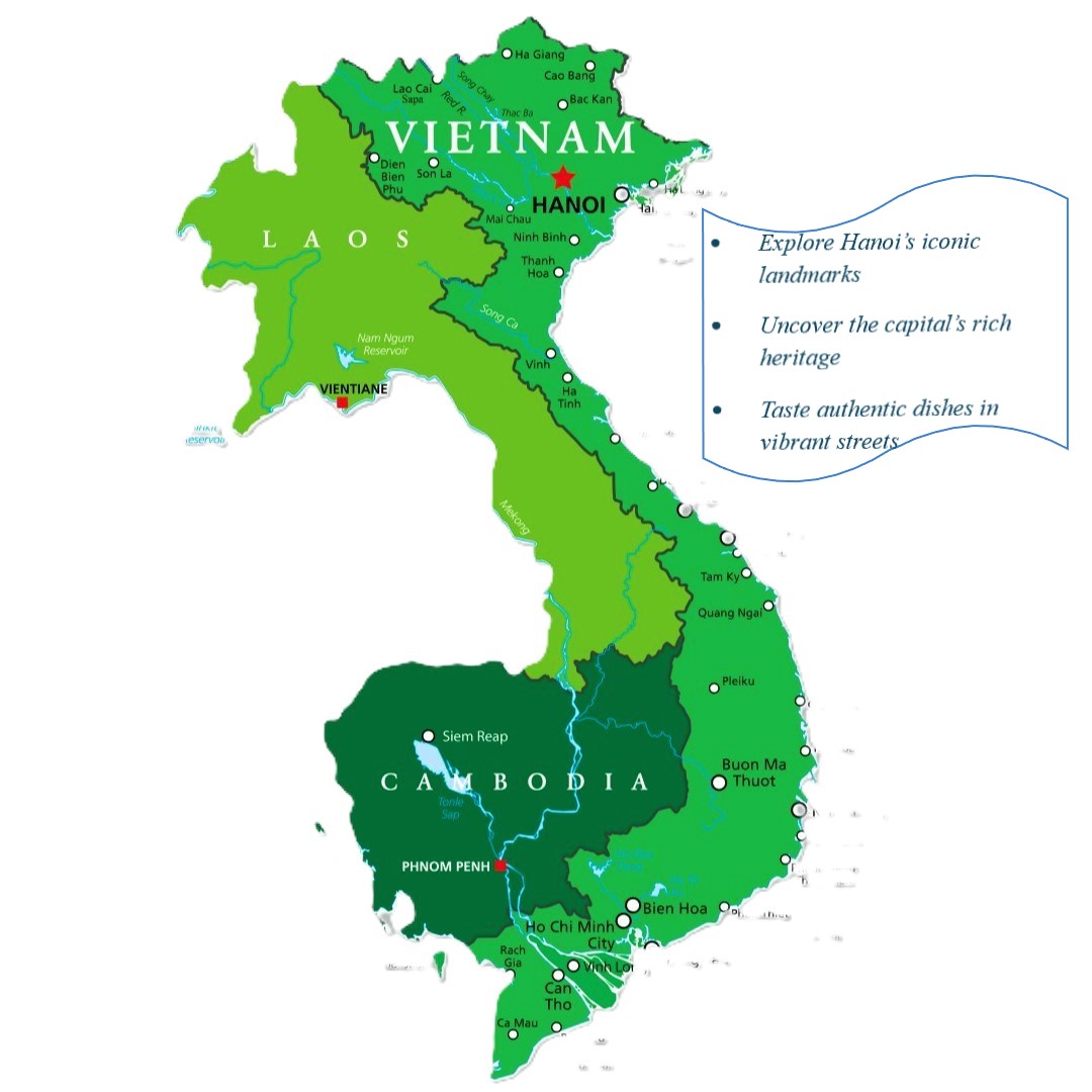 Map-Hanoi City Tour