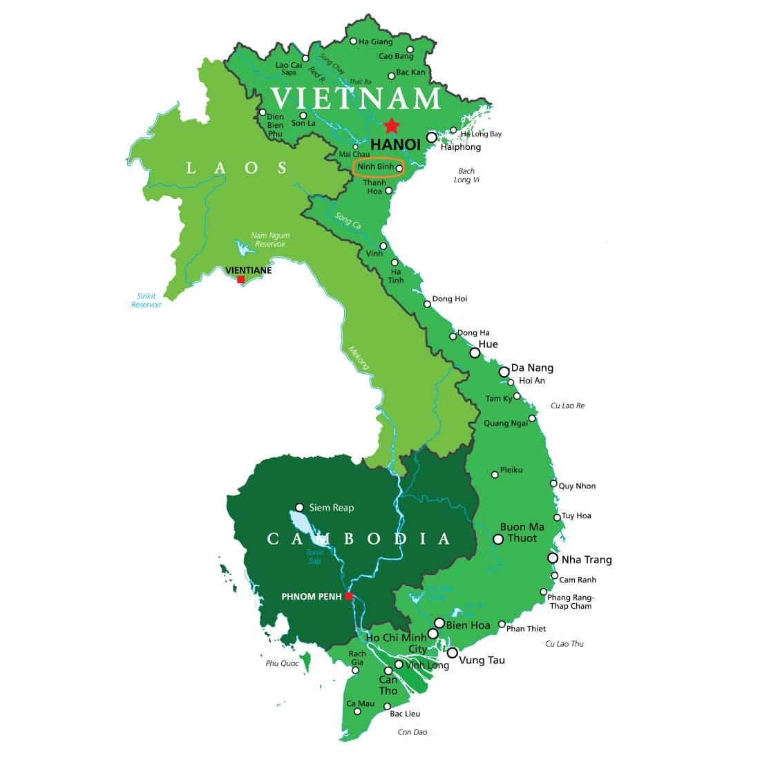 Ninh Binh location -Ninh Binh 2-Day Tour
