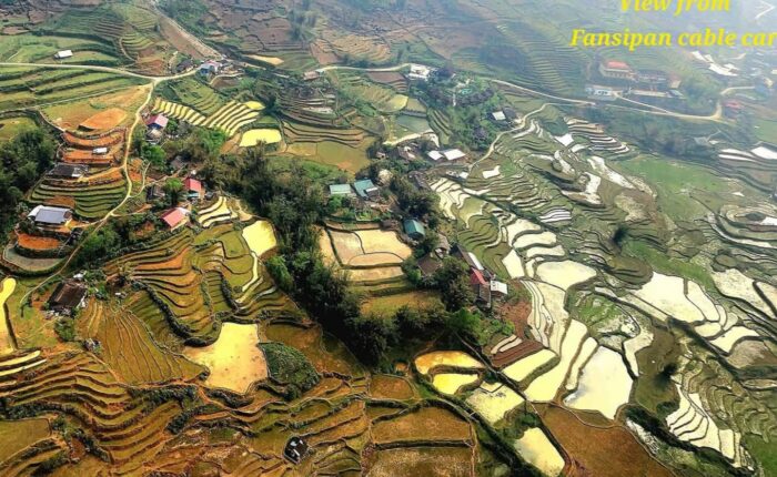 Panoramic view from the Fansipan cable car