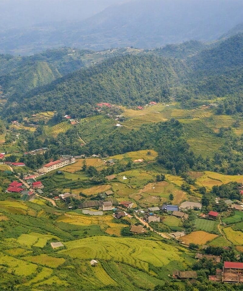 Muong Hoa Valley as seen from the Fansipan cable car -Hanoi & Sapa Tour